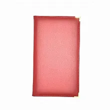 Папка для счетов 22*11см кож.зам.-шелк бордо (320) /1/