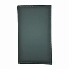 Папка-карта вин 32,5*18,5см 2-х стор.кож.зам. зеленая съемные файлы