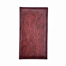 Папка-карта вин 32,5*18,5см 2-х стор.кож.зам.бордо съемные файлы (527) /1/