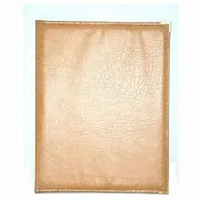Папка-карта вин 32,5*18,5см кож.зам.-шелк бежевая съемные файлы (219) /1/