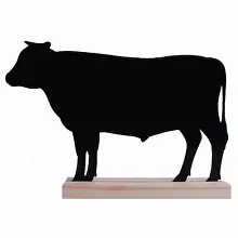 Табличка меловая Бык 269*199*40 мм. тейбл тент на подставке /1/