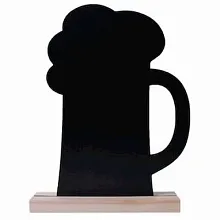 Табличка меловая Пиво 229*288*40 мм. тейбл тент на подставке /1/