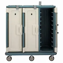 Тележка для доставки блюд на подносах, синевато-серая Cambro