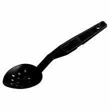 Ложка гарнирная L=28,3 см. перфор., черная,поликарбонат Cambro /1/