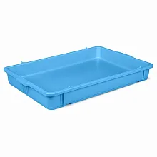 Контейнер для теста 650*430*80 мм. п/п голубой /1/2/