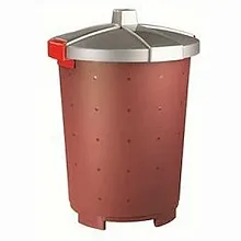 Бак пищевой 25 л 33,5*44см п/п бордовый Рс /1/7/