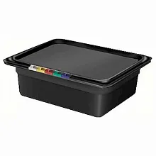 Гастроемкость 1/2 h=100 п/п черная Рс /1/12/