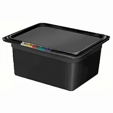 Гастроемкость 1/2 h=150 п/п черная Рс /1/8/