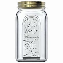 Банка для сыпучих продуктов 1000 мл. с метал. крышк. Хоммейд Б /1/12/