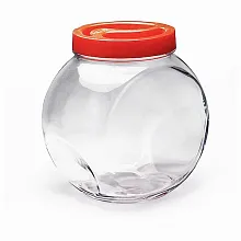 Банка для сыпучих продуктов 2000 мл. с красной крышкой Белла /1/6/