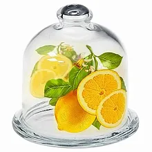 Блюдо для лимона с крышкой d=10 см. h=10,5 см. (54502+43515) Б Бейзик /1028562/ /1/