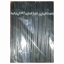 Трубочки коктейльные 0,5*24 см. 250 шт/уп. черные с гофрой MONO /1/48/