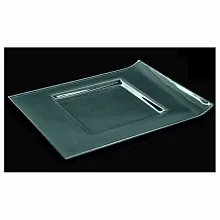 Блюдо прямоугольное l=300*230 мм. прозрачное стекло 3D /1/