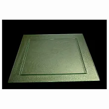 Блюдо квадратное l=500*500 мм. прозрачное стекло 3D /1/