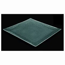 Блюдо квадратное l=300*300 мм. прозрачное стекло 3D /1/