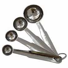 Набор мерных ложек 4 шт. нерж. (15+5+2,5+1 мл) De Buyer /1/