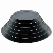 Противень для пиццы d=24 см. голубая сталь 1,5 мм. De Buyer /1/