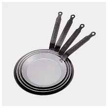 Сковорода для блинов d=26 см. белая сталь Carbone Steel (индукция) De Buyer /1/5/