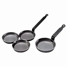 Сковорода для оладьев d=12 см. белая сталь Carbone Steel (индукция) De Buyer /1/10/