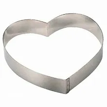 Форма для выкладки/выпечки "Сердце" d=16 см. h=4 см. нерж. De Buyer /1/