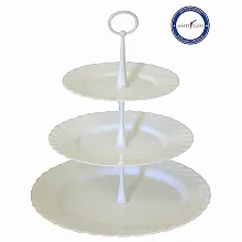 Этажерка 3-х ярусная d=19/24/31 см. Трианон New /1/