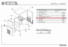 Панель фронтальная 22548 для льдогенератора т.м. BREMA, серии CB