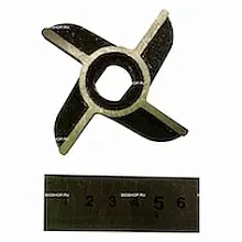 Нож двухсторонний к мясорубке МИМ-300 (без бурта), МИМ-300.01.008