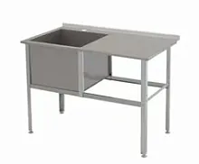Ванна моечная со столом Atesy ВМС-1/530 с бортом Алента