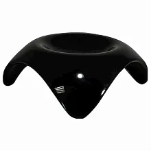 Салатник 120*120 мм. стекло, черный 3D /1/6/