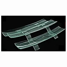 Этажерка 2-х ярусная 560*110 мм. прозр. стекло 3D (1156-1243-94-003) /1/