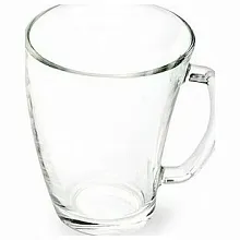 Кружка 320 мл. d=90 мм. h=110 мм. прозрач. Шейп /6/912/