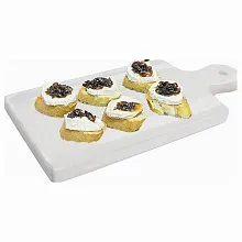 Блюдо для подачи прямоуг. 16*10 см. с ручкой фарфор VB /6/12/