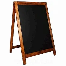 Штендер меловой односторонний 550*850 мм. темное дерево /1/
