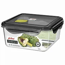 Контейнер для продуктов квадр. 1,15 л. 15*15*7 см. герметичный с клапаном "Бриллиант" /1/12/