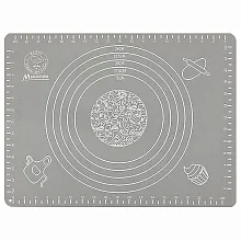Коврик для выпечки 40*30 см. силиконовый со шкалой /1/20/