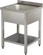 Ванна моечная с бортом VIATTO VA-DSA145 600х700х850 мм нерж.