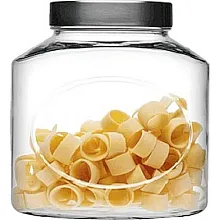Банка для сыпучих продуктов 2500 мл. 175*125*195 мм. с метал. крышкой Б /1/6/