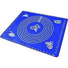 Коврик для выпечки 40*30 см. силиконовый со шкалой цвет в ассорт. /1/