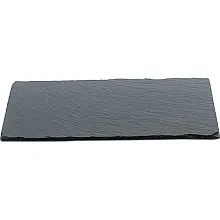 Блюдо для подачи прямоуг. 20*10 см. h=0,5 см. черное, сланец MG /1/