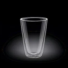 Стакан 300 мл. d=90 мм. h=130 мм. с двойными стенками Термостекло Wilmax /1/60/