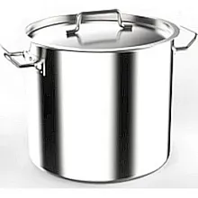 Котел 30 л. нерж. d=35 см. h=32 см. тройное дно с крышк. (индукция) MGSteel /1/
