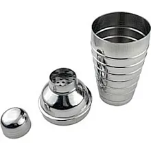 Шейкер 0,48 л. нерж. европейский, ребристый MGSteel /1/72/