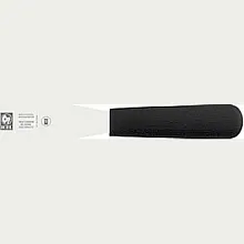 Лопатка 37,5 см. прямая раб. часть 25*3,7 см. нерж. узкая с пластик. ручкой, черная Icel /1/6/