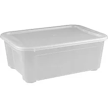 Контейнер для продуктов прямоуг. 16 л. 39*27,5*21,5 см. п/п Кристалл Рс /1/10/