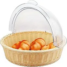 Крышка Roll-Top d=40 см. h=20 см. с ручками, пластик MGProf (корзина WBS-1040) /1/