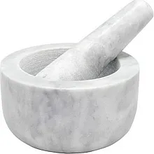 Ступка d=12 см. h=7 см. с пестиком 13 см., мрамор VB /1/
