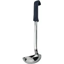 Половник 0,1 л. L ручки 25 см. d=9 см. нерж. с пластик. ручкой APS /1/