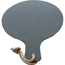 Блюдо для подачи круглое d=25 см. с ручкой черное, сланец MG /1/