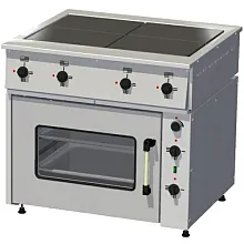 Плита электрическая Тулаторгтехника ПЭ-0,48М (со шкафом жарочным из нержи)