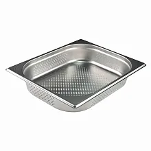 Гастроемкость 1/2 h=65 мм. 4 л. нерж. перфорированная d=6 мм. MGsteel /1/6/12/